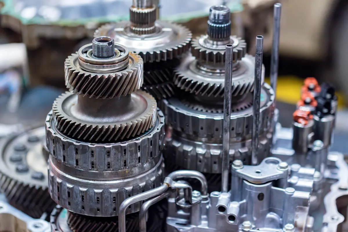 close-up-helical-gears